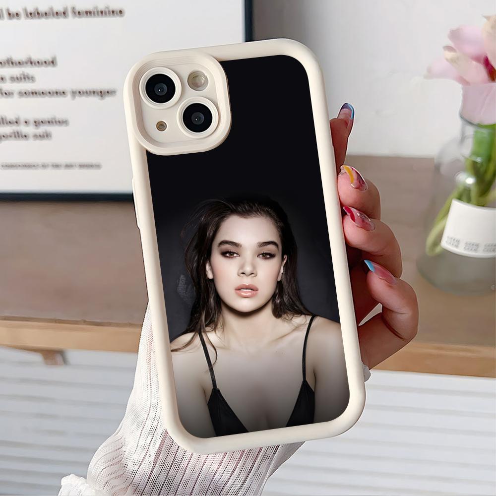 Hailee Steinfeld Утолщенный ТПУ чехол для мобильного телефона для iPhone 17 16 15 14 13 12 11 Air Pro Max Plus Цветной чехол