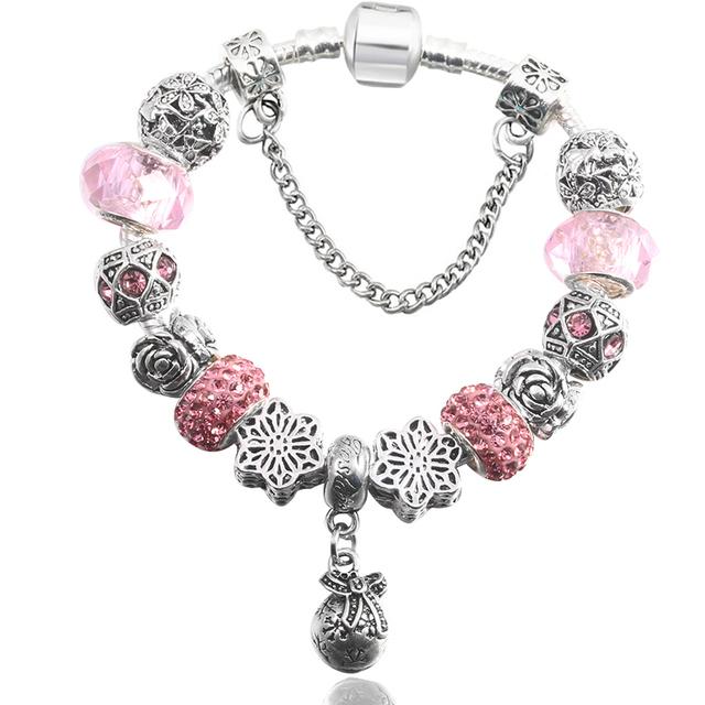 Милые мультяшные браслеты с эмалевыми бусами в виде мышей подходят для европейского оригинального браслета для детей