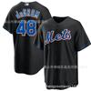 New York Mets 48 Jacob DeGrom Embroidered Baseball Jersey Unisex Fan Apparel Lightweight Sportswear