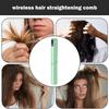 Foldable Hair Straightener Comb 3 Temperatures LED Display Fast Heating USB Rechargeable  Ionic Hot Brush Electric Hair Styling Detangling Comb