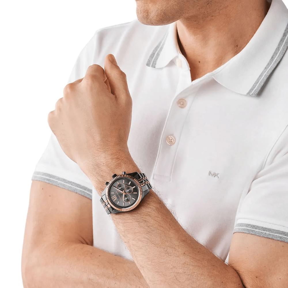 Michael Kors MK8561 Lexington Хронограф Серый Циферблат Мужские Часы