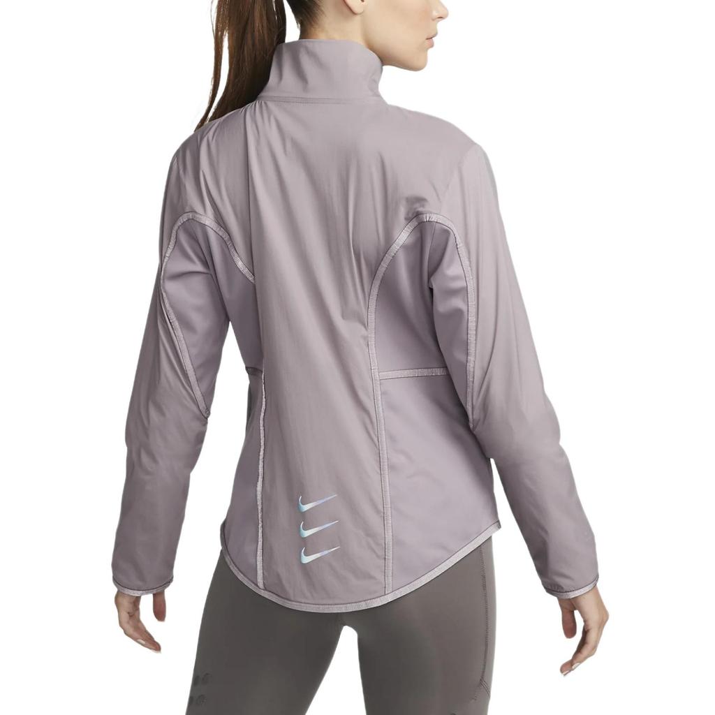 Nike Куртка для бега Storm-Fit Run Division с однотонным принтом логотипа Женская куртка Фиолетовая DQ6562-531