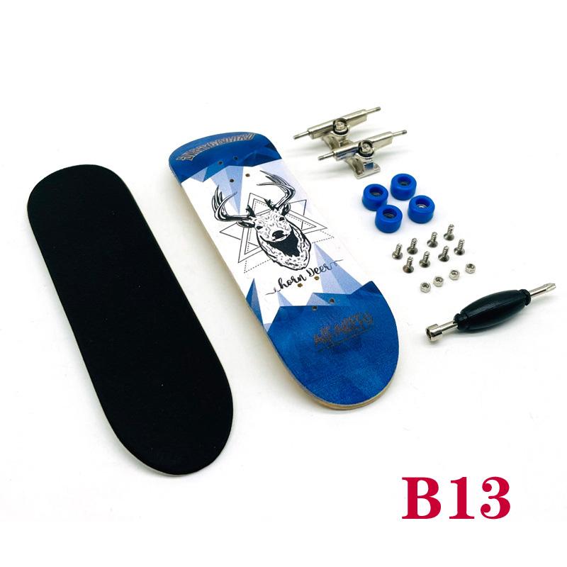 1 комплект, подшипники для скейтборда, колеса, противоскользящая накладка, кленовая древесина, мини-скейтборд с отверткой