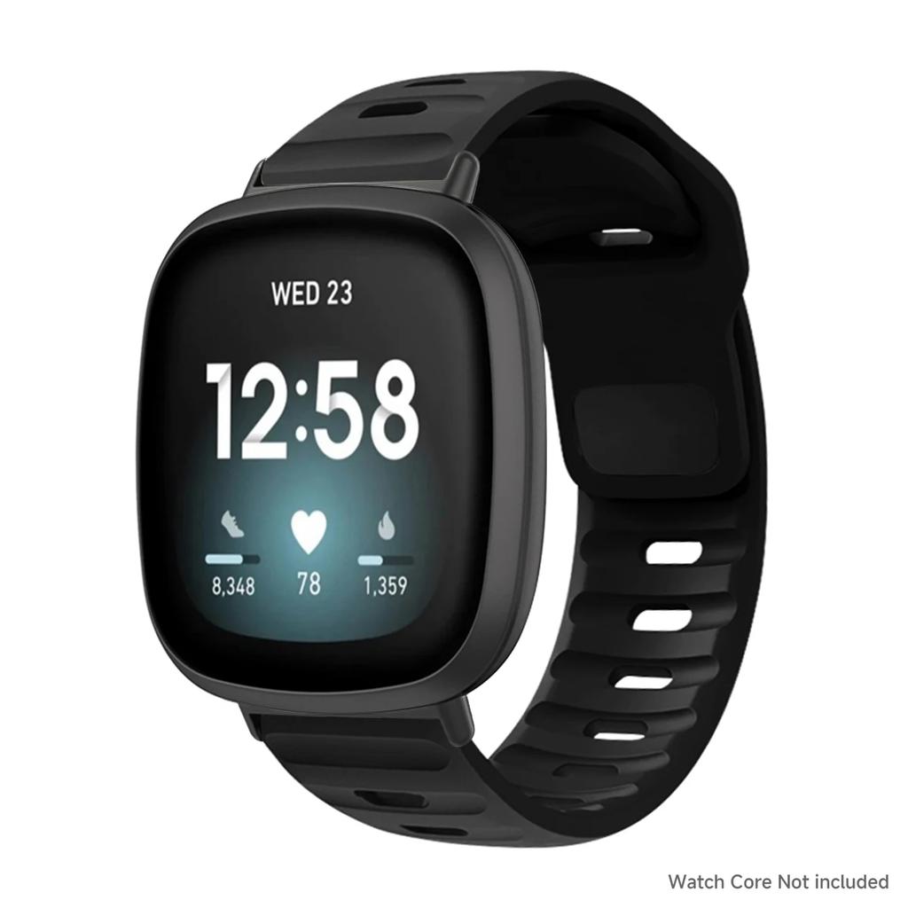 Ремешок для Fitbit Versa 4/Versa3/ Versa 2/Versa Спортивный силиконовый ремешок для запястья для Fitbit Versa Lite/Sense/Sense2 Band corre