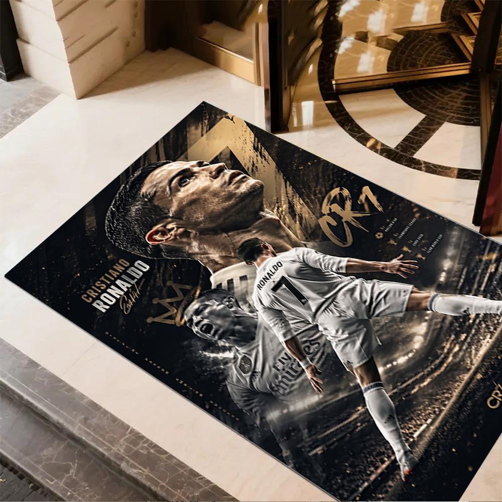 Ronaldo's Legacy Football Floor Rug Office Rug Design for Foyer Decorate room Bedrooms Dining Room Anti-slip Rug Office home decor