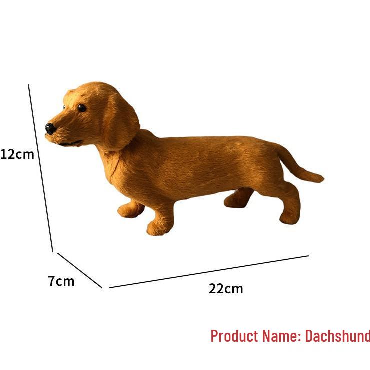 Игрушка такса: Маленькая модель животного, украшение