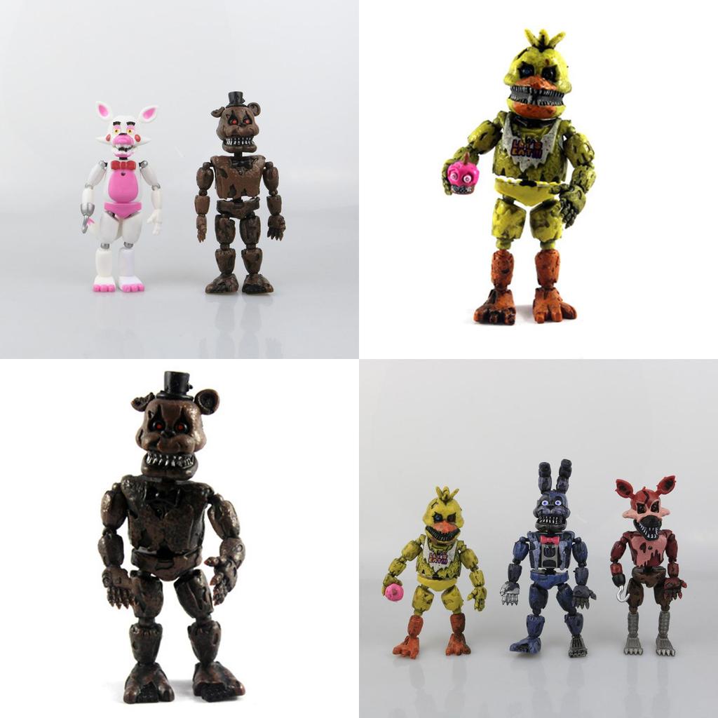 Премиум 19см Fnaf Five Nights At Freddy's 6шт ПВХ Фигурки Для Творческой Игры