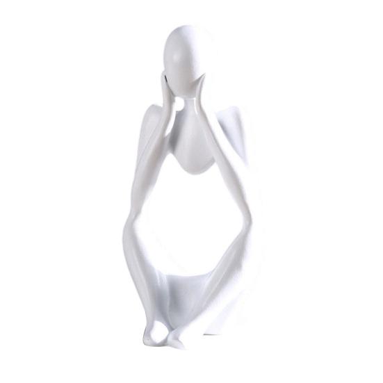 Статуэтка 'Мыслитель' jijijing, Современная абстрактная арт-скульптура, 3D-печатная коллекционная фигурка для декора дома, офиса, книжной полки, рабочего стола