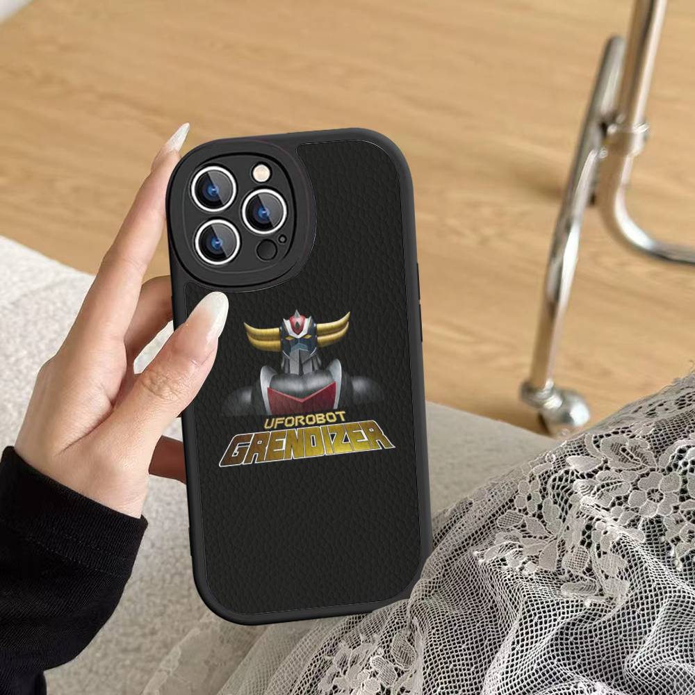 Чехол для телефона UFO R-Robot G-Goldorak для IPhone 11 12 13 14 15 16 Pro Max Mini Plus Мягкий кожаный чехол