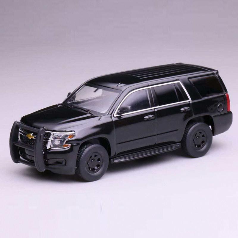 596 1:64 Chevrolet Tahoe PPV Скрытая Полицейская Версия Модель Внедорожника из Сплава В Наличии Коллекционная Игрушка Полицейская Машина и Машина Экстренных Служб