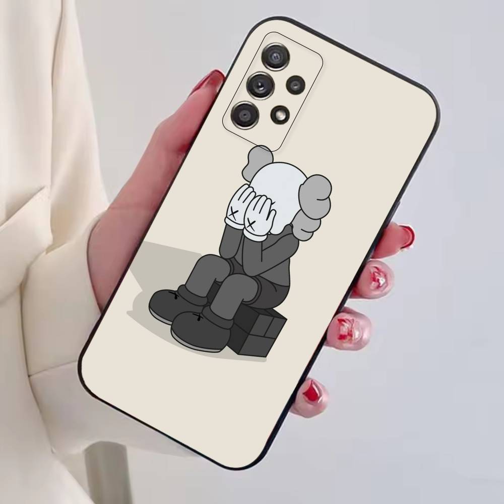 P-Pop Art Mixk K-KAWS Phone Case Black Silicone Soft For Samsung S25,S24,S21,S22,S23,S30,Ultra,S20,Plus,Fe,Lite