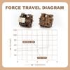 YUNZII Cocoa Cream V2 Pre-Lubed 5-Pin Early Bottoming Linear Switch for Hot Swappable Mechanical Gaming Keyboard, 35Pcs/Pack
