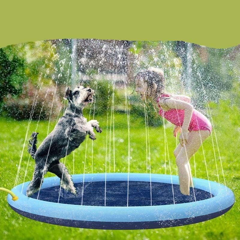 Colorful Pvc Pet Splash Pad Fun Summer Water Play Mat For Children And Dogs