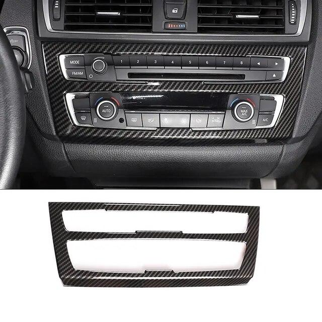 ABS углеродное волокно, автомобильный центр управления, украшение интерьера, наклейка для BMW 1 2 серии F20 F21 F22 F23 2012-2018, автомобильные аксессуары