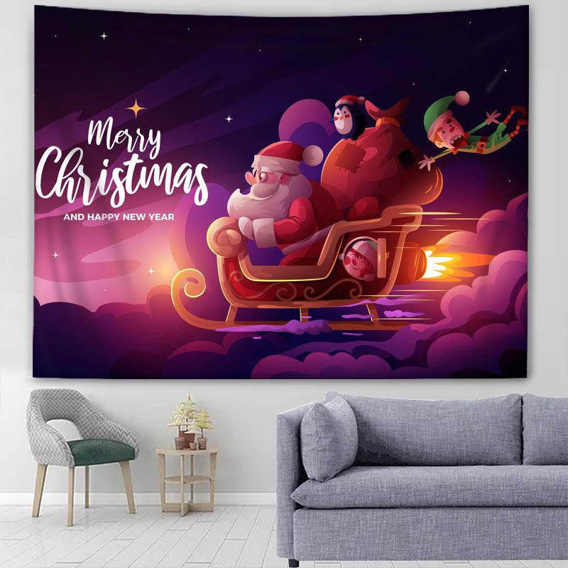 Рождественский фон, ткань, подвесная ткань, прикроватный гобелен для девочек, настенная ткань для общежития, подвесная картина