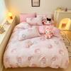 Розовый Стиль Sanrio Пододеяльник Мультяшный Комплект Постельного Белья Милый Чехол на Одеяло Queen King Full Twin Для Подростков Детской Спальни Лучшие Подарки