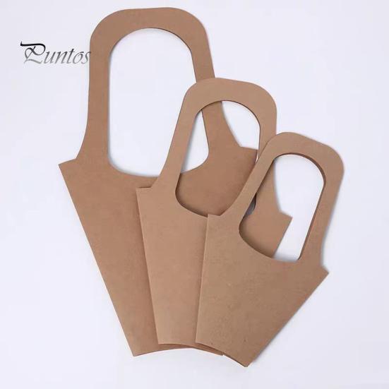 20 шт. крафт-бумажные пакеты для букетов с ручкой, подарочные пакеты для упаковки цветов, 3 размера, цветочные подарочные пакеты, конусообразные ручные цветочные пакеты своими руками для свадеб