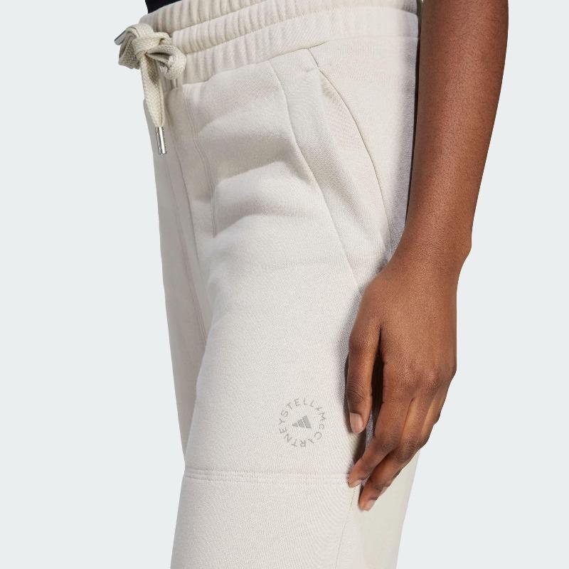 adidas Женские брюки-джоггеры с логотипом совместного бренда X Stella McCartney Off-White IQ2640