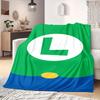 Mario Anime Print Blanket Warm  Comfortable Flannel Blanket Suitable for Bedrooms, Sofas, Beds, Chairs, Picnics, Travel