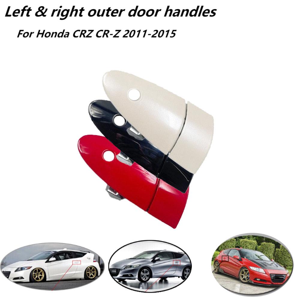 Внешняя дверная ручка автомобиля для Honda CRZ CR-Z 2011-2015, наружная ручка съемника правой и левой двери с типом замочной скважины, авто экстерьер