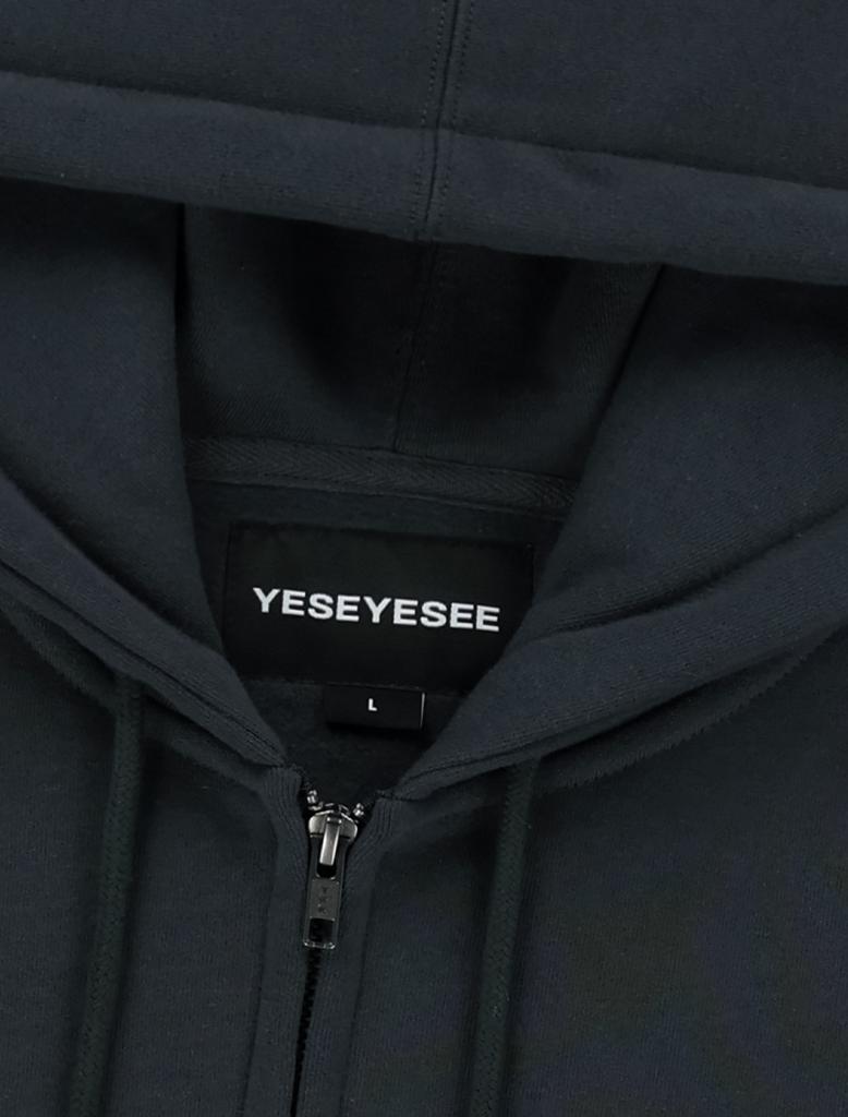 Yeseyesee Y.E.S Худи на молнии с логотипом-улиткой Угольный