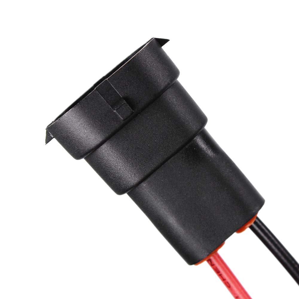 YUNPICAR H11 H8 880 881 Кабель-переходник для фары/противотуманной фары, гнездовой, для замены / обработки / расширения, водонепроницаемый разъем (Разъем H8/H9/H11)