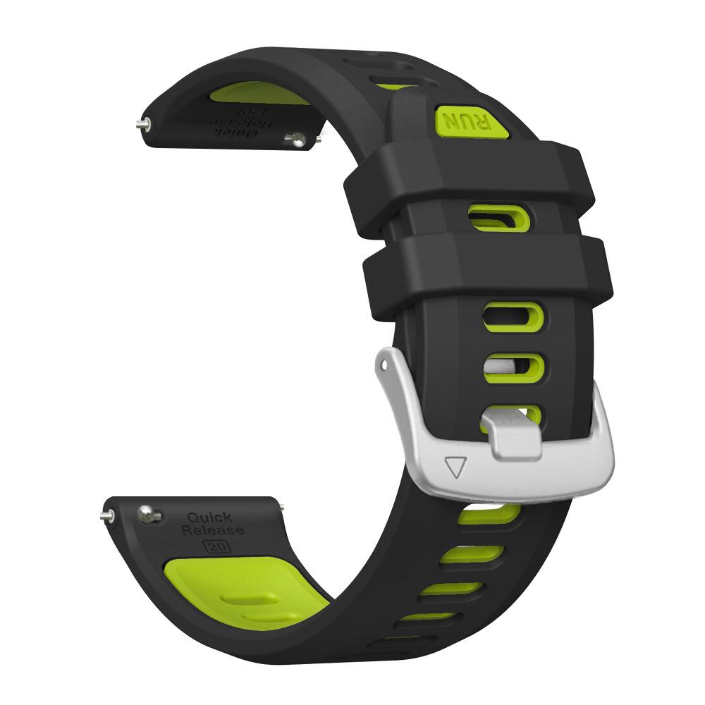 20mm Silicone Watch Strap For Garmin Forerunner 170 70 570(42mm) 645 245 165 158 55 Vivoactive 5, Soft Replacement Wrist Band