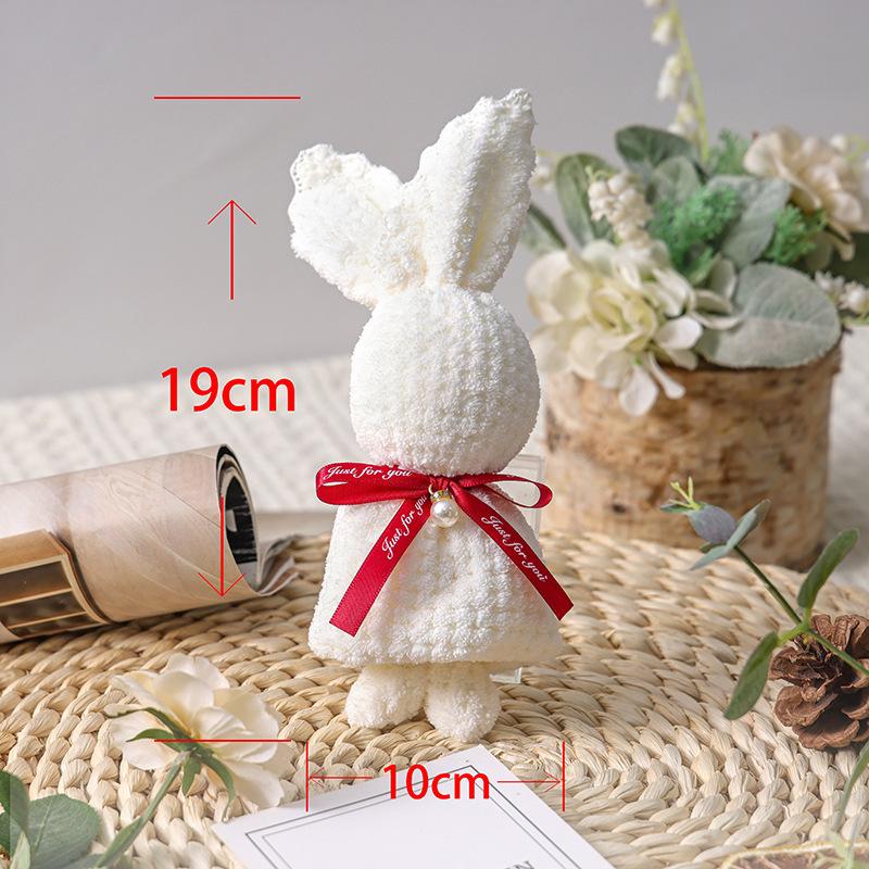 1 шт., милое коралловое бархатное полотенце с изображением медведя, квадратное полотенце для праздника, дня рождения, свадьбы, дня Святого Валентина, сувенир, подарок, бытовая тряпка для мытья посуды