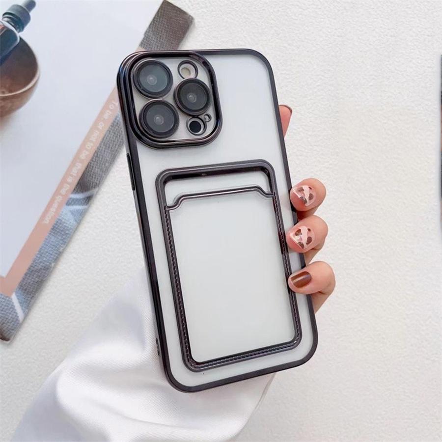 Роскошный чехол-кошелек с рамкой и держателем для карт для iPhone 16, 15, 14, 13, 12, 11 Pro Max, 16 Plus, 15 Pro, 14 Pro Max, мягкий противоударный чехол из ТПУ