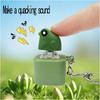 Funny Croaking Frog Duck Keychain Rechargeable Keyboard Fidget Clicker Sound Keyring With LED Light For Stress Relief