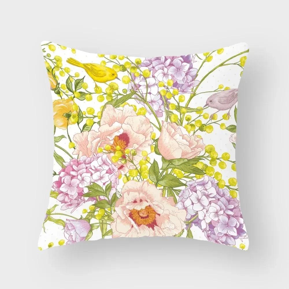 Роскошный Декор для Дома Наволочка Тропический Фламинго Наволочка для Подушки Гостиная Диван Наволочка