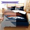 Denver Broncos Pattern Bedding Set Quilt Cover Pillowcase Home Decor Gift (1 * duvet cover + 2 * pillowcase, without core)