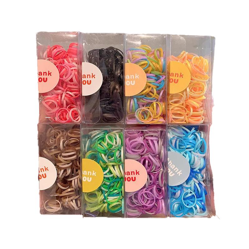 Красочные детские резинки для волос с высокой резинкой - милые резинки карамельного цвета для девочек