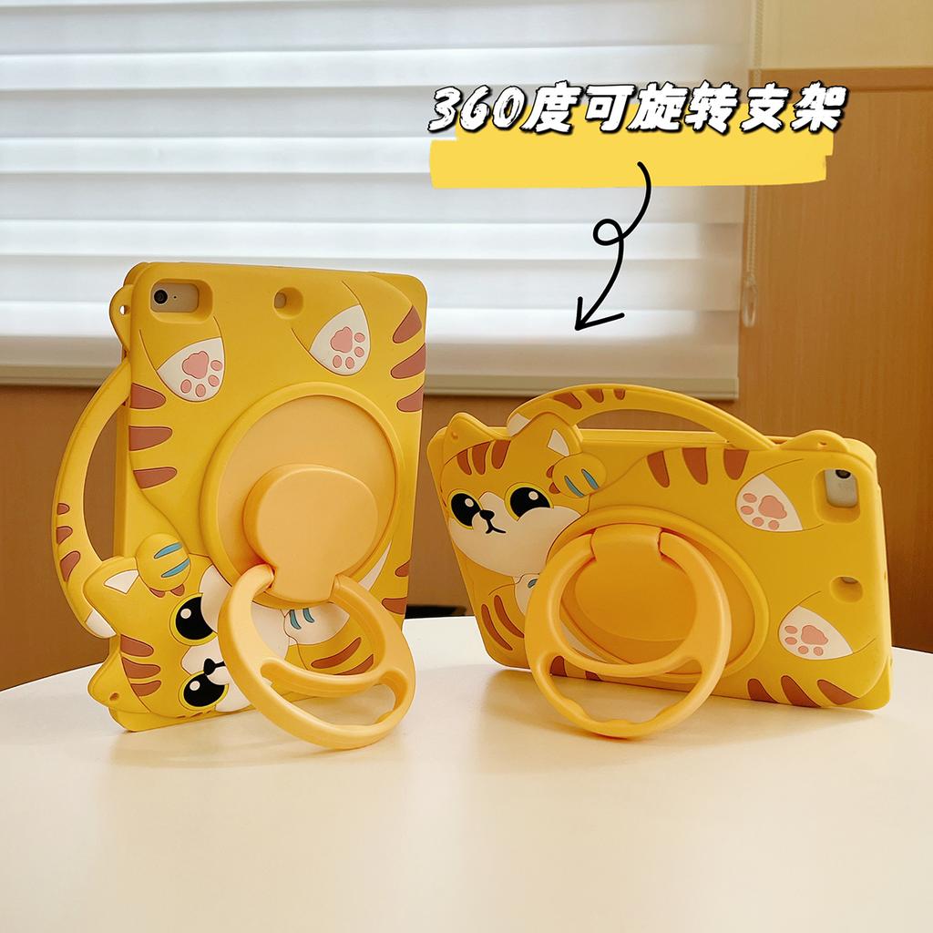 For IPad 9 8 7th Generation Child Case for IPad Air 2 3 4 5 10.9 2022 Mini 6 Pro 11 Cute Cartoon Silicone Tablet Protective Case