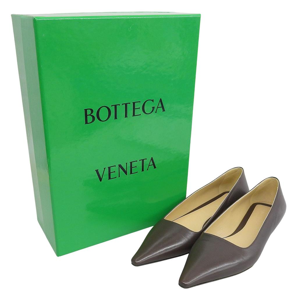 Отличные туфли-лодочки BOTTEGAVENETA Темно-коричневая кожа Женские 36.5 Б/у