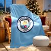 Manchester City FC Print Blanket - Soft & Comfortable, for Bedroom, Travel, Sofa, Home Decoration - Birthday Christmas Gift for Friend