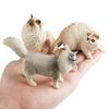 Oenux Cat Model Siamese Devon Rex Sphynx Ragdoll Persian Action Figure Cat Kitty Bobtails Figurine Cute Decoration Kids Toy Gift