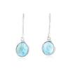 Natural Larimar Gemstone Women Dangle Earring, Handmade Earring, Statement Earring, 925 Silver Jewelry