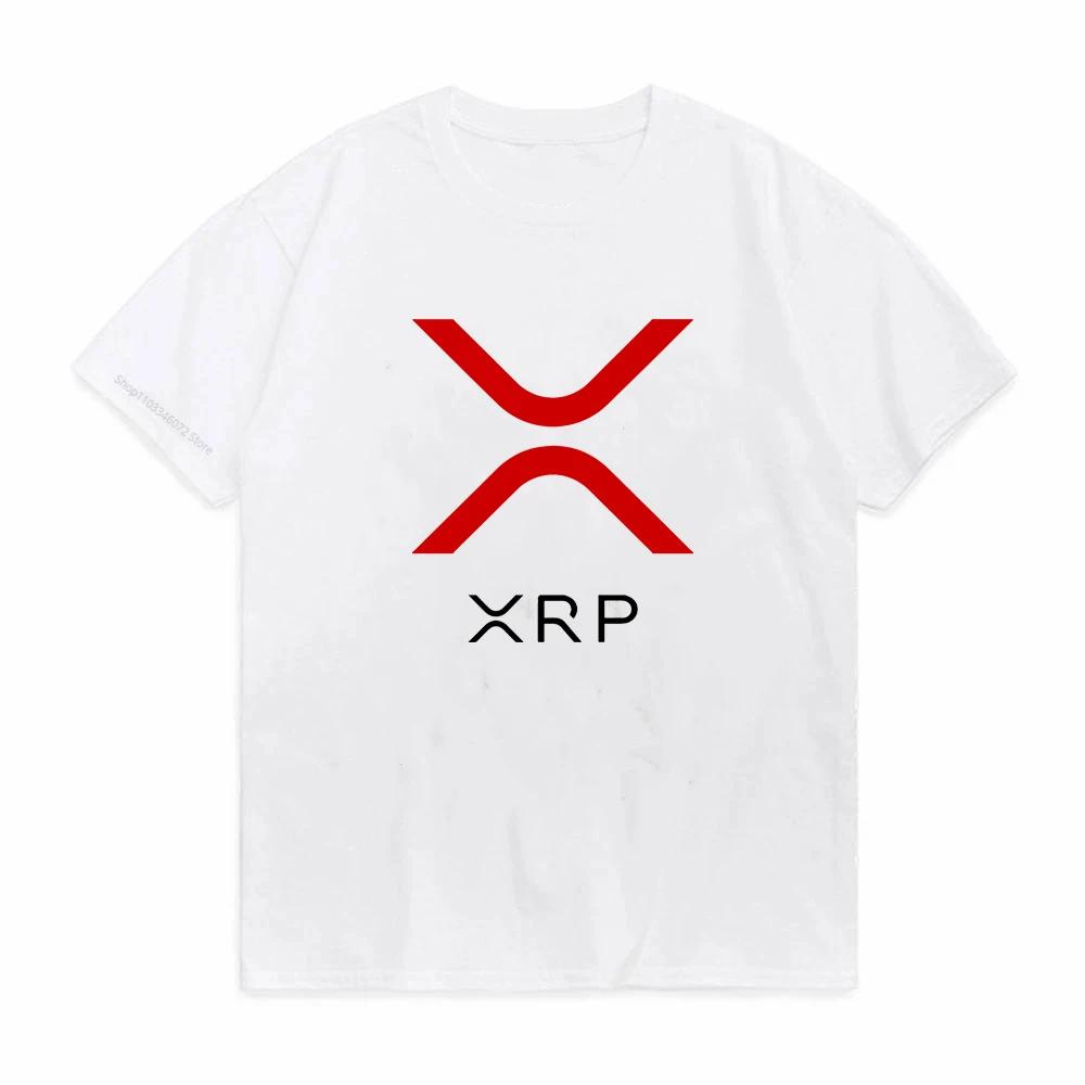 Cryptocurrency Ripple Xrp T Shirt Unisex Casual Tees Cotton Short Sleeve Cool Tops TShirt Print Graphic Bitcoin Crypto Tee Top