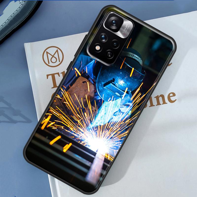 Чехол Сварщик Сварка Горячий Металл Рабочий Для Xiaomi Redmi Note 14 13 Pro 12 11 9 10 9S 10S 11S 12S Redmi 13C 10C 12C 14C Обложка