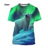 Men's and Women's Summer Casual Short-sleeved T-shirt New Fashion Polar Bear 3d Printing T-shirt