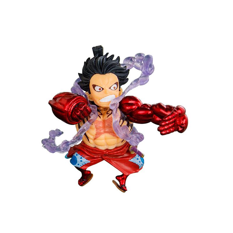 11 см 5 шт./компл. Q-версия Impish Luffy Funny One Piece Gear 4 Luffy аниме-фигурки ПВХ модель игрушки настольное украшение для автомобиля