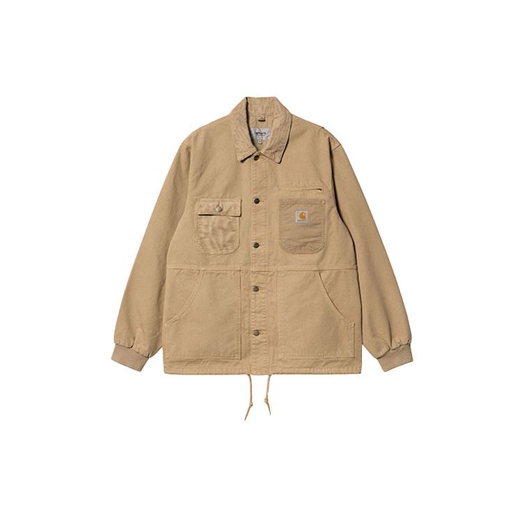 Carhartt WIP Куртка Dearborn Canvas 12oz, смешанный цвет, пыльно-коричневый H (Окрашенная одежда) Мужская уличная одежда I030439-07E-GD