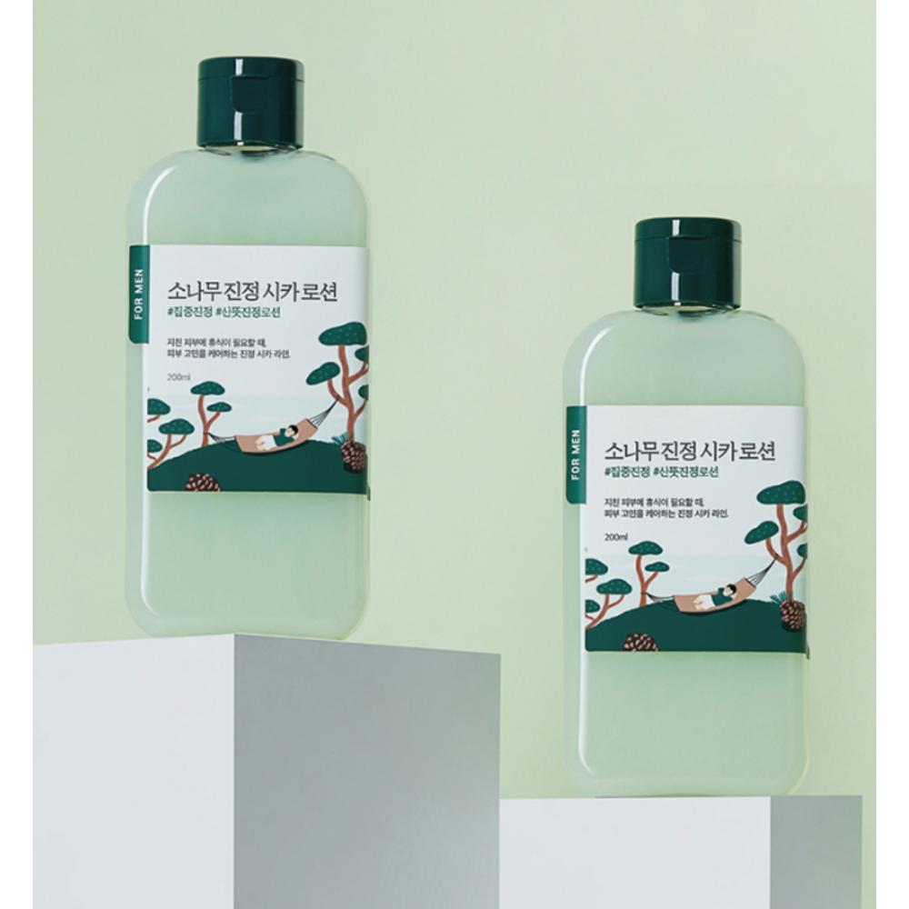 ROUND LAB Успокаивающий лосьон Cica для мужчин Pine, 200 мл, 2 шт.