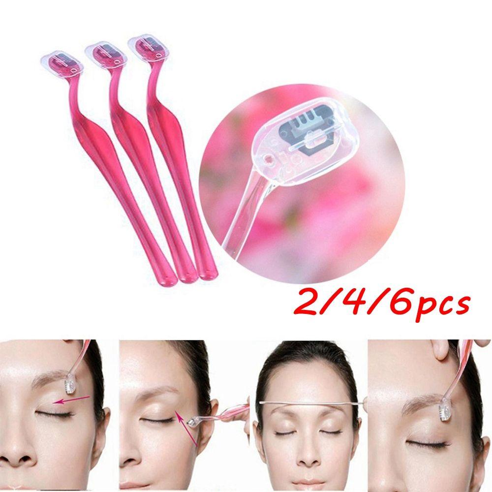 Лицо Макияж Бритва для бровей Нож для формирования бритвы Лезвие для удаления волос Триммер для губ Пинцет для бровей