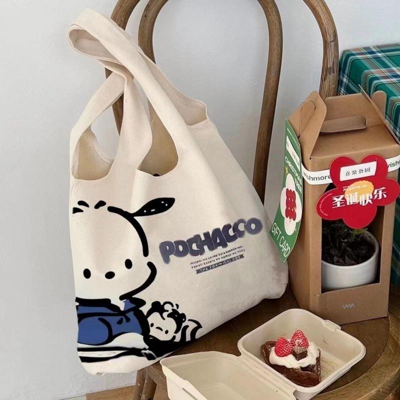 Новая Мультяшная Японская Сумка на Плечо с Принтом Pochacco 2025 Ежедневная Сумка для Поездок
