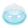 Watch Movement Dust Cover 6 Slots Storage Transparent Lid Blue Watch Dust Cover Tray