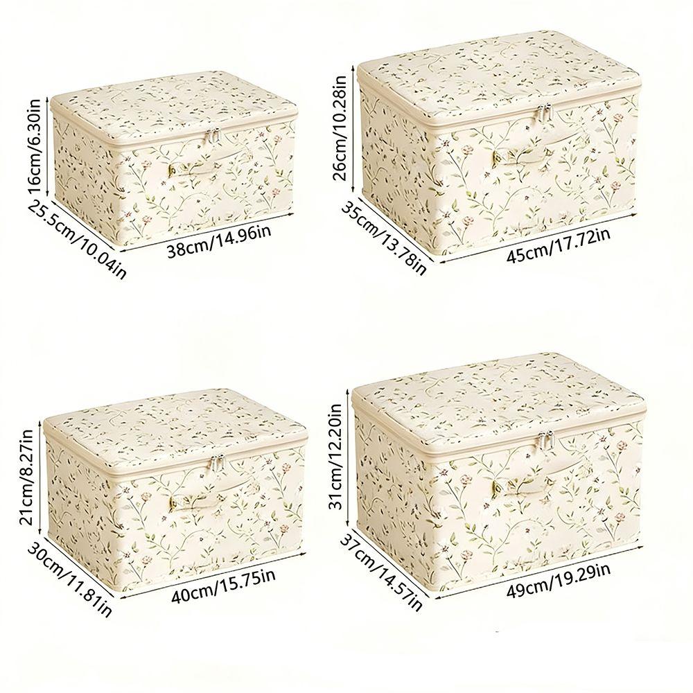 Space Saving Clothes Quilt Storage Box Washable Laundry Basket Toy Storage Box for Home