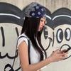 Spicy Girl Star Hair Band Hip Hop Punk Bandana Fashion Small Square Scarf Girls