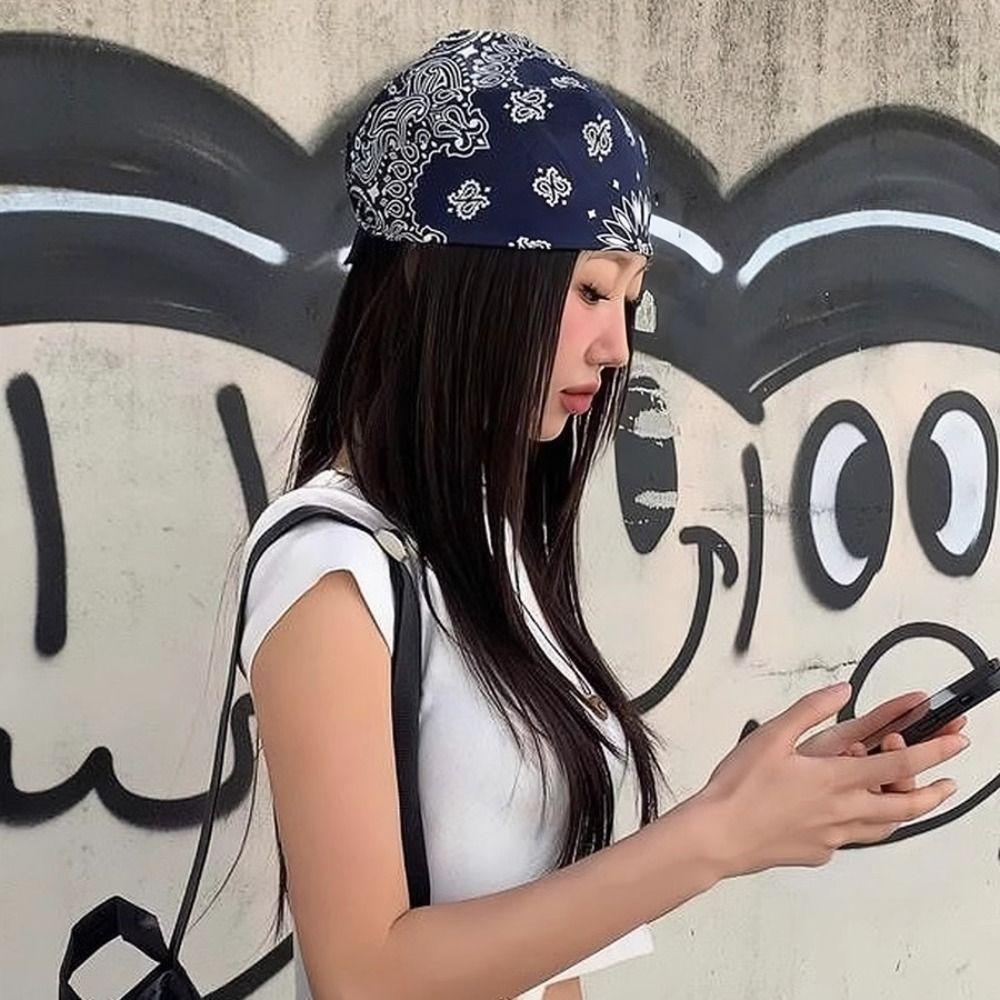 Spicy Girl Star Hair Band Hip Hop Punk Bandana Fashion Small Square Scarf Girls